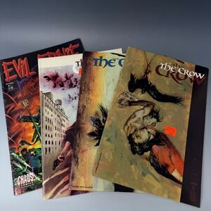 The Crow Image Comics 4 5 6 & Evil Ernie Depraved 1 Chaos Comics Lot of 4 1999